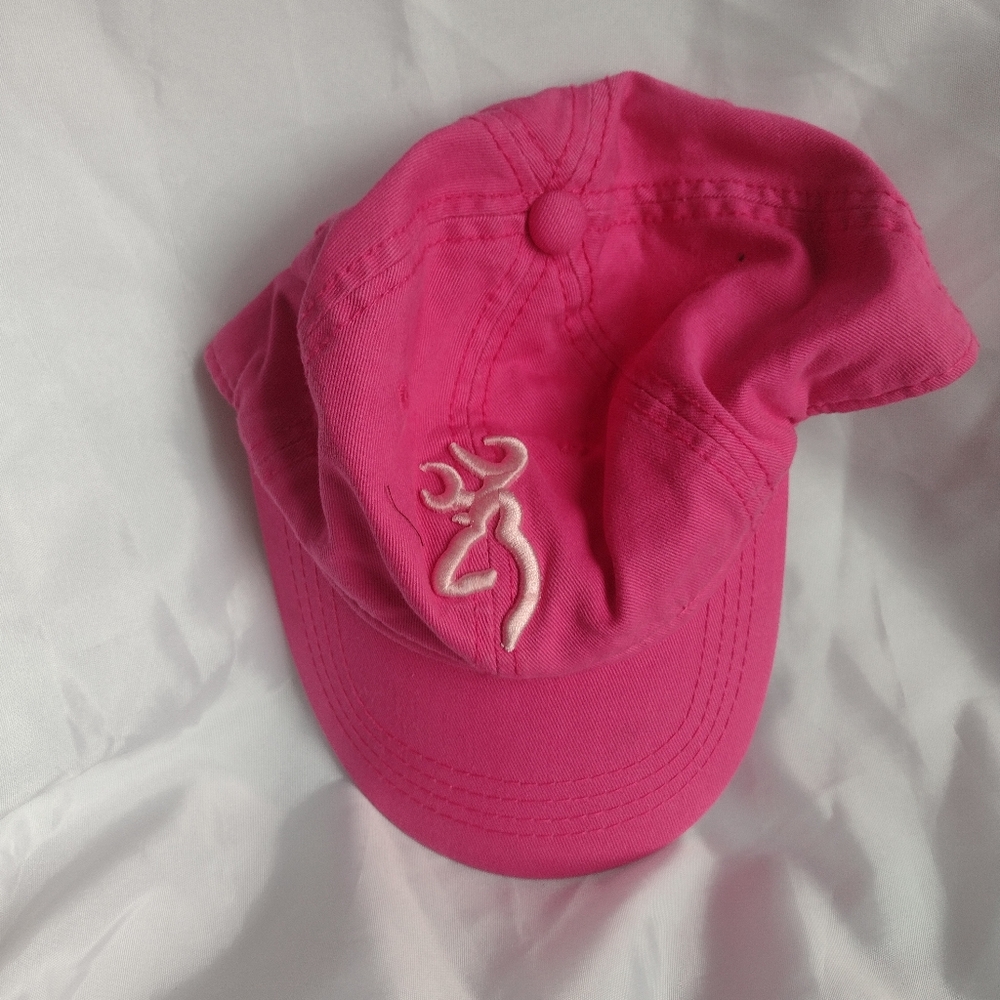 Browning Pink Cap with White Logo